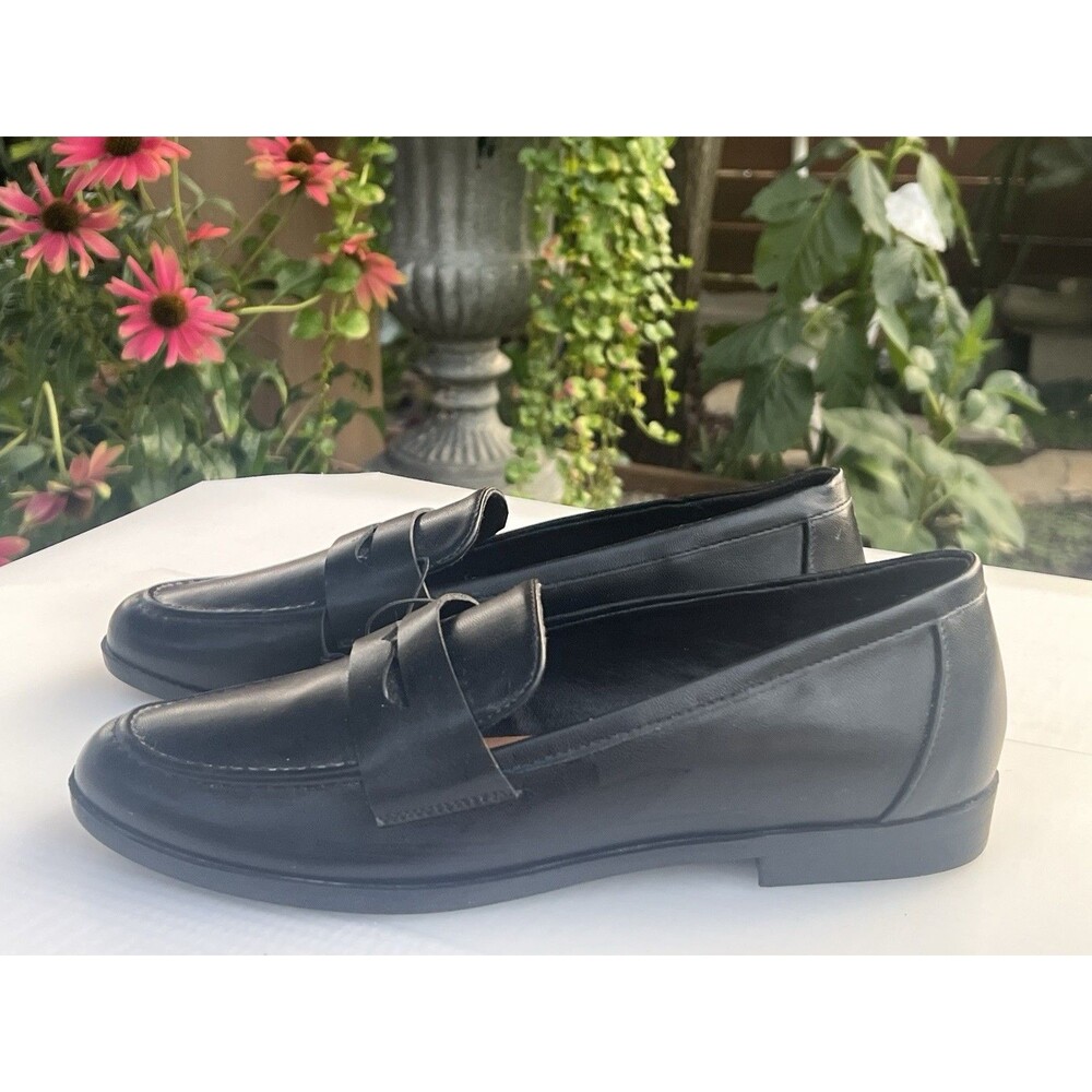 Black Preppy Penny Loafers Kensie Gitty  Women’s 8M  Classic Slip On Shoes